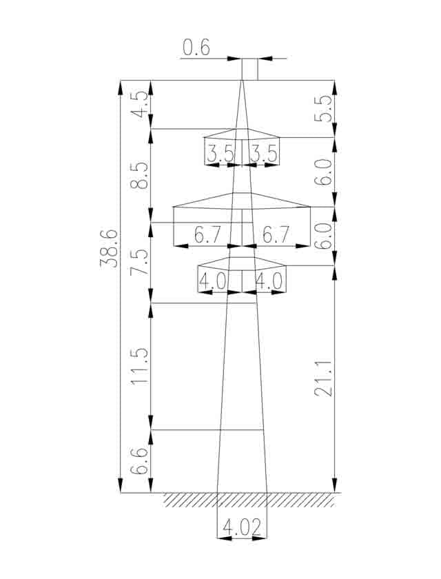 Опора 1П220-2-4.9