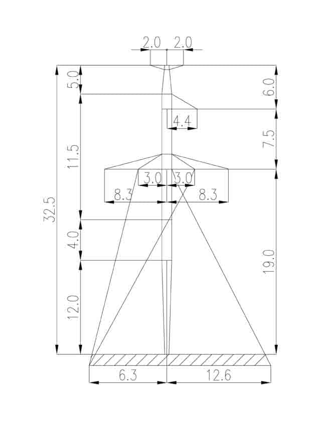 Опора 1П330-3Т-8.0