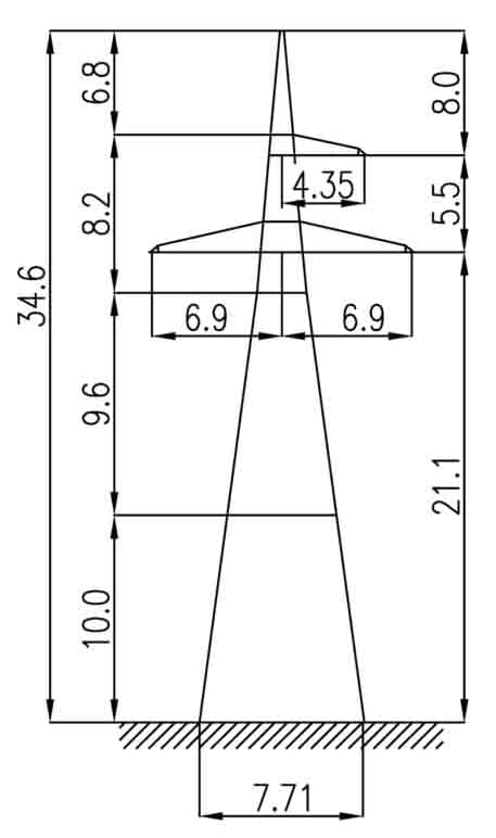 Опора 1У220-3+10
