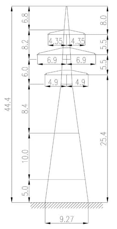 Опора 1У220-4+15