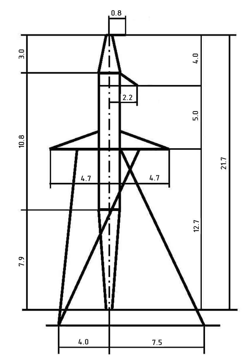 Опора 2П110-11ПГ-10.8