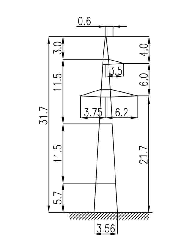 Опора 2П220-3-5.8