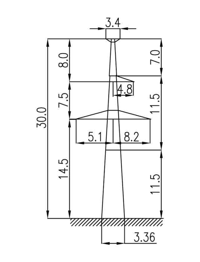 Опора 2П330-1Т-11.5