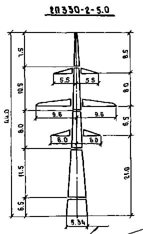 Опора 2П330-2-5