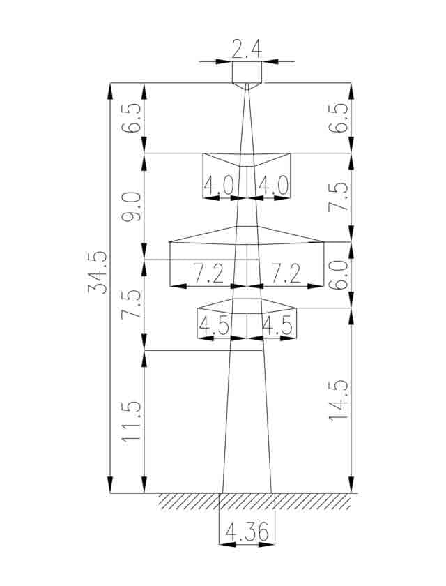 Опора 3П220-2Т-11.5