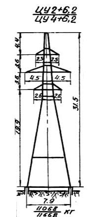 Опора ЦУ2+6.2