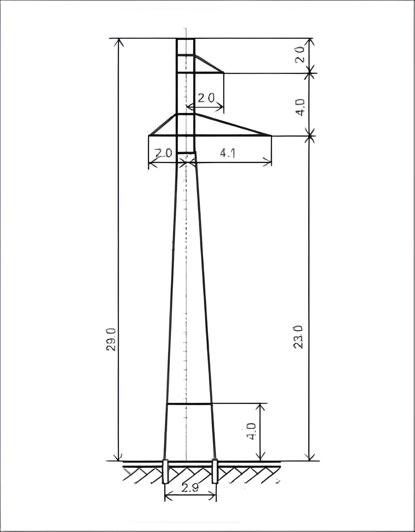Опора П110-1В+4