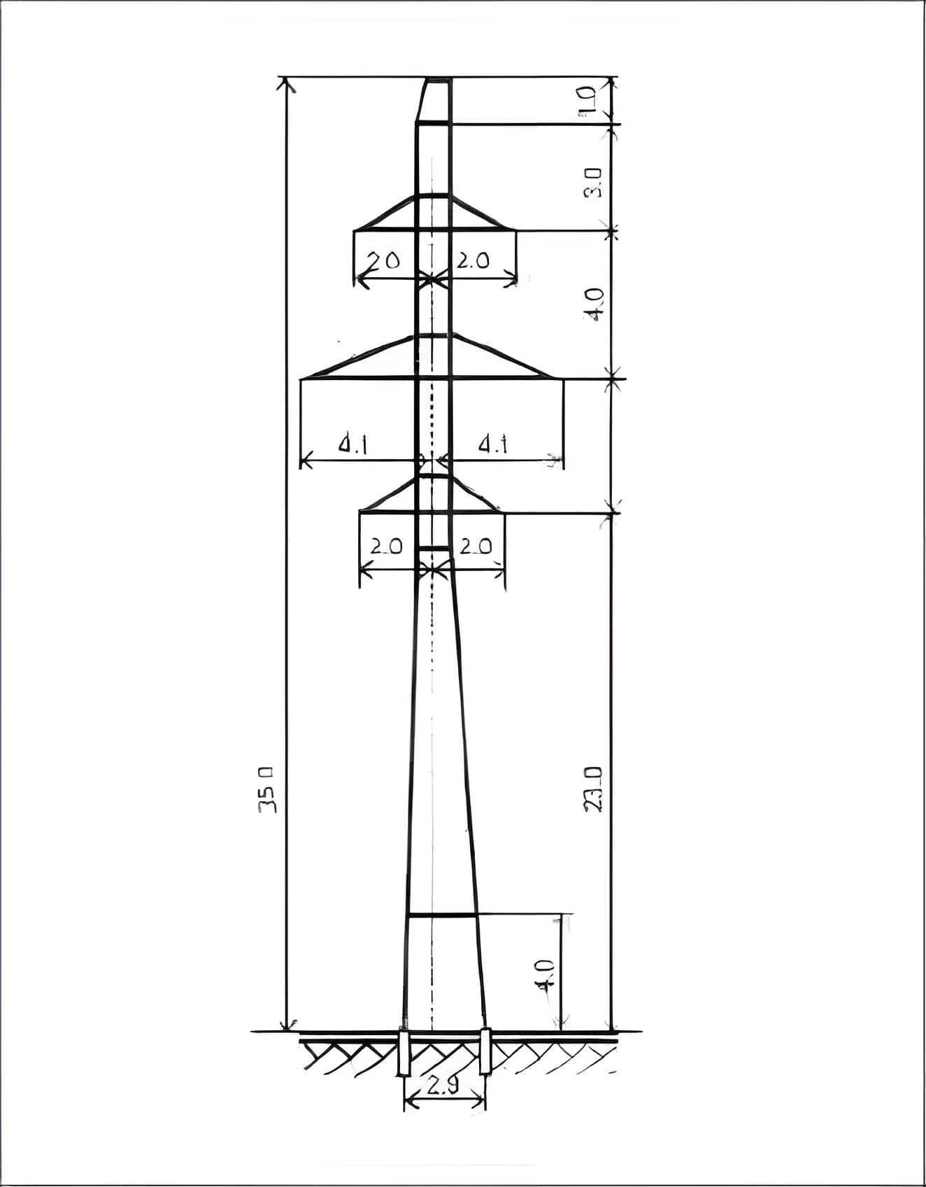 Опора П110-2В+4