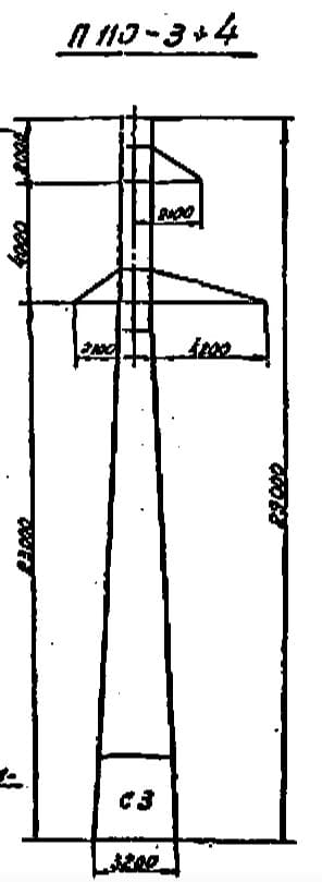 Опора П110-3+4