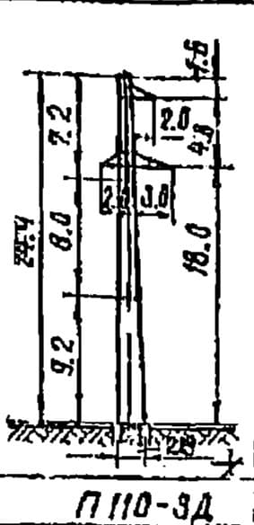 Опора П110-3Д