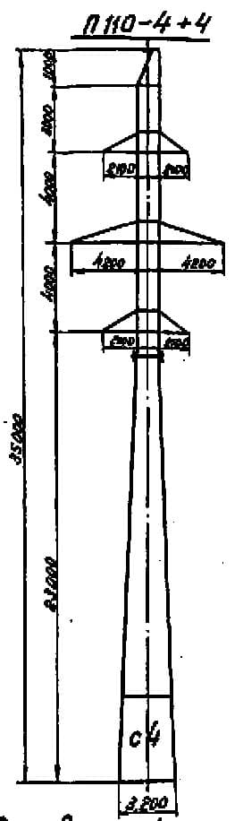 Опора П110-4+4