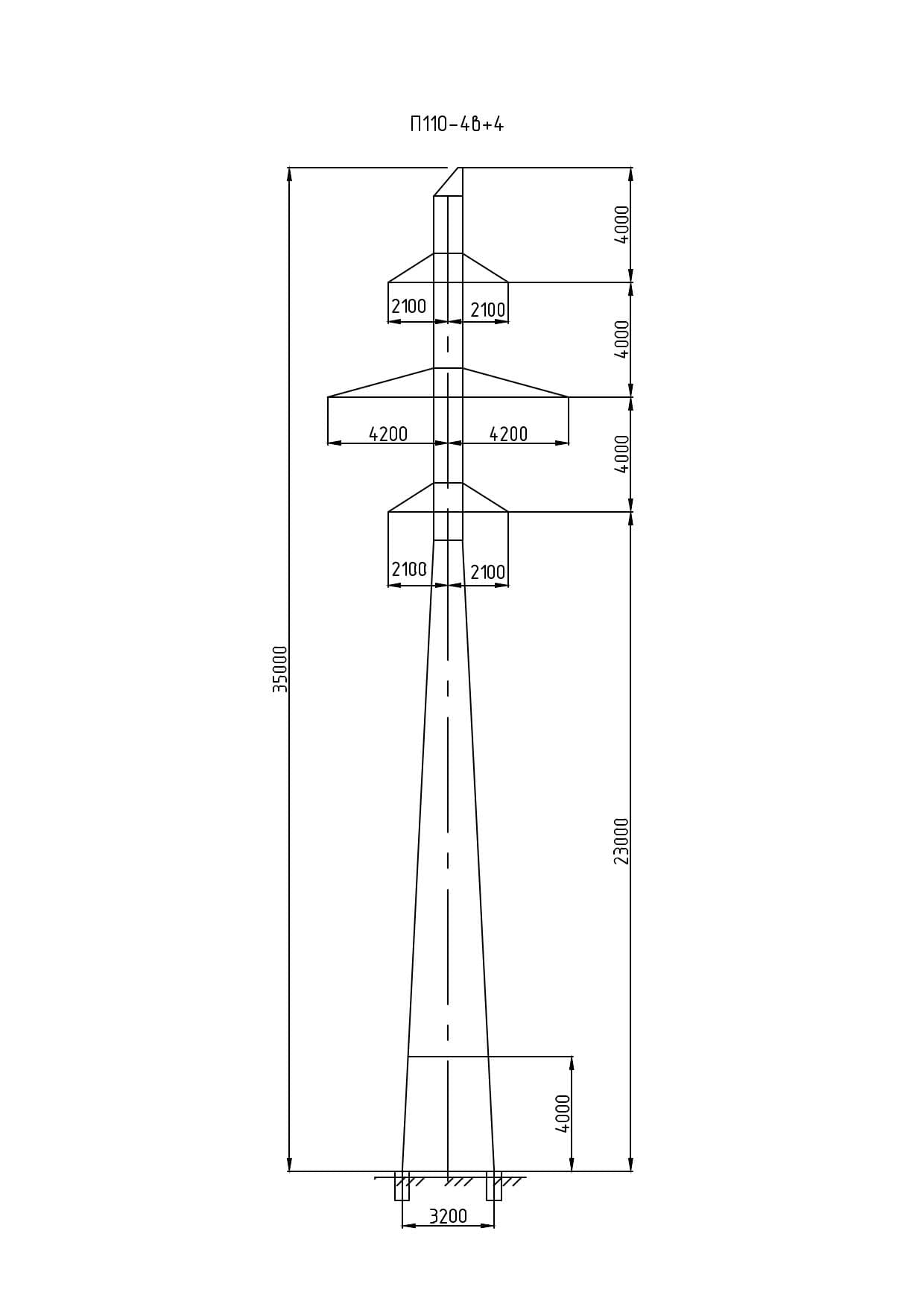 Опора П110-4В+4