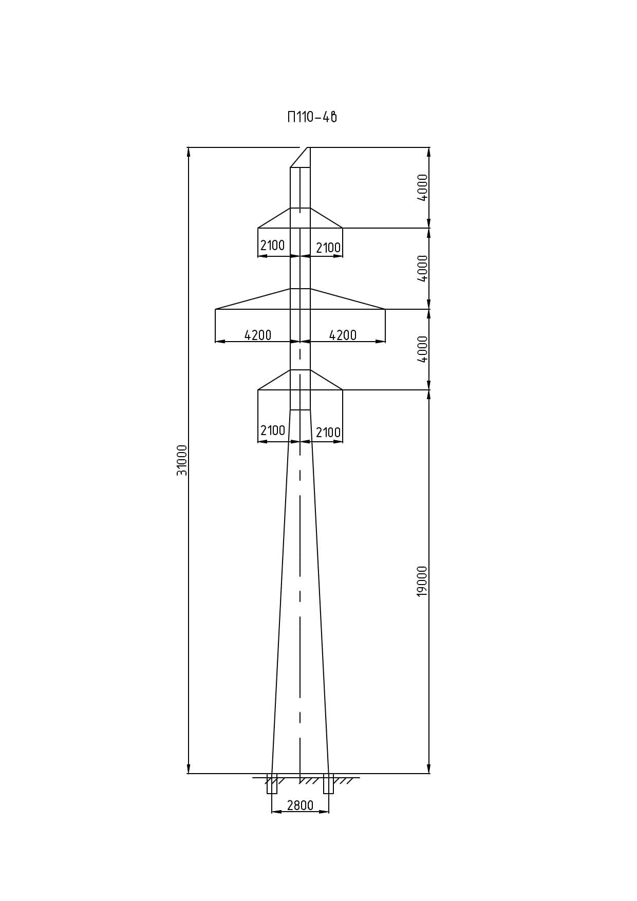 Опора П110-4В