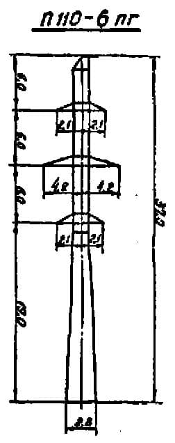 Опора П110-6ПГ