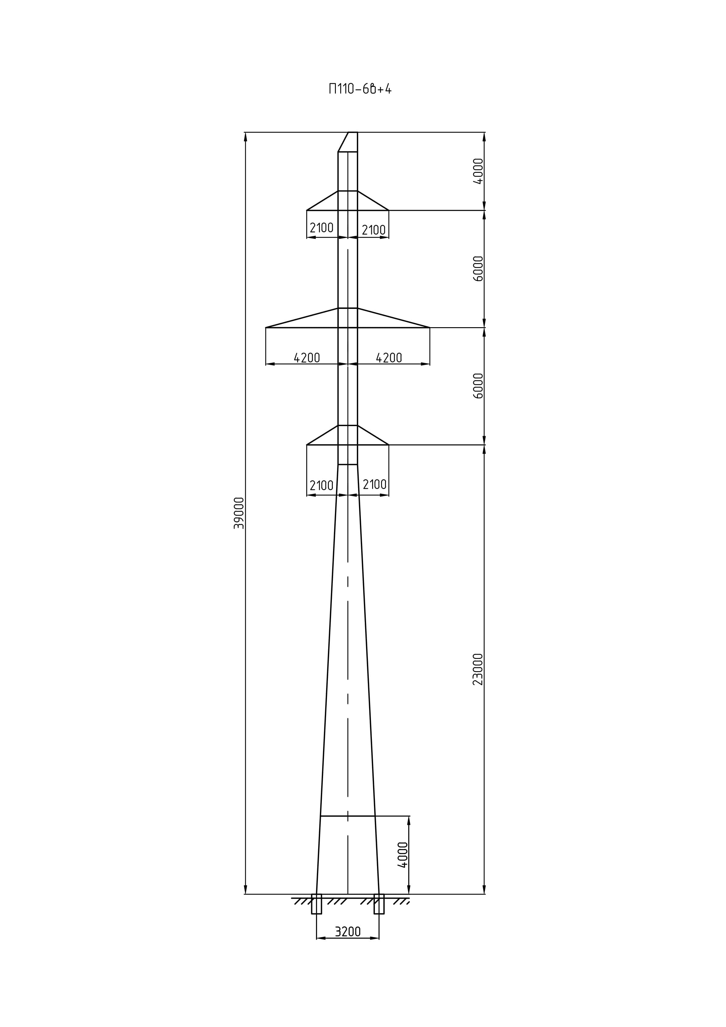 Опора П110-6В+4