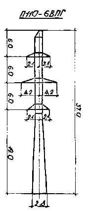 Опора П110-6ВПГ
