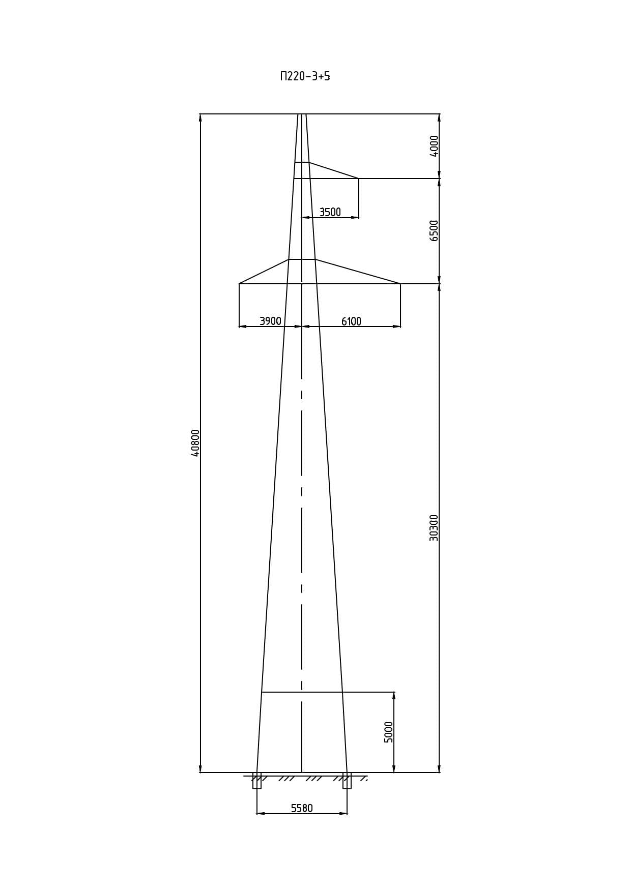 Опора П220-3+5