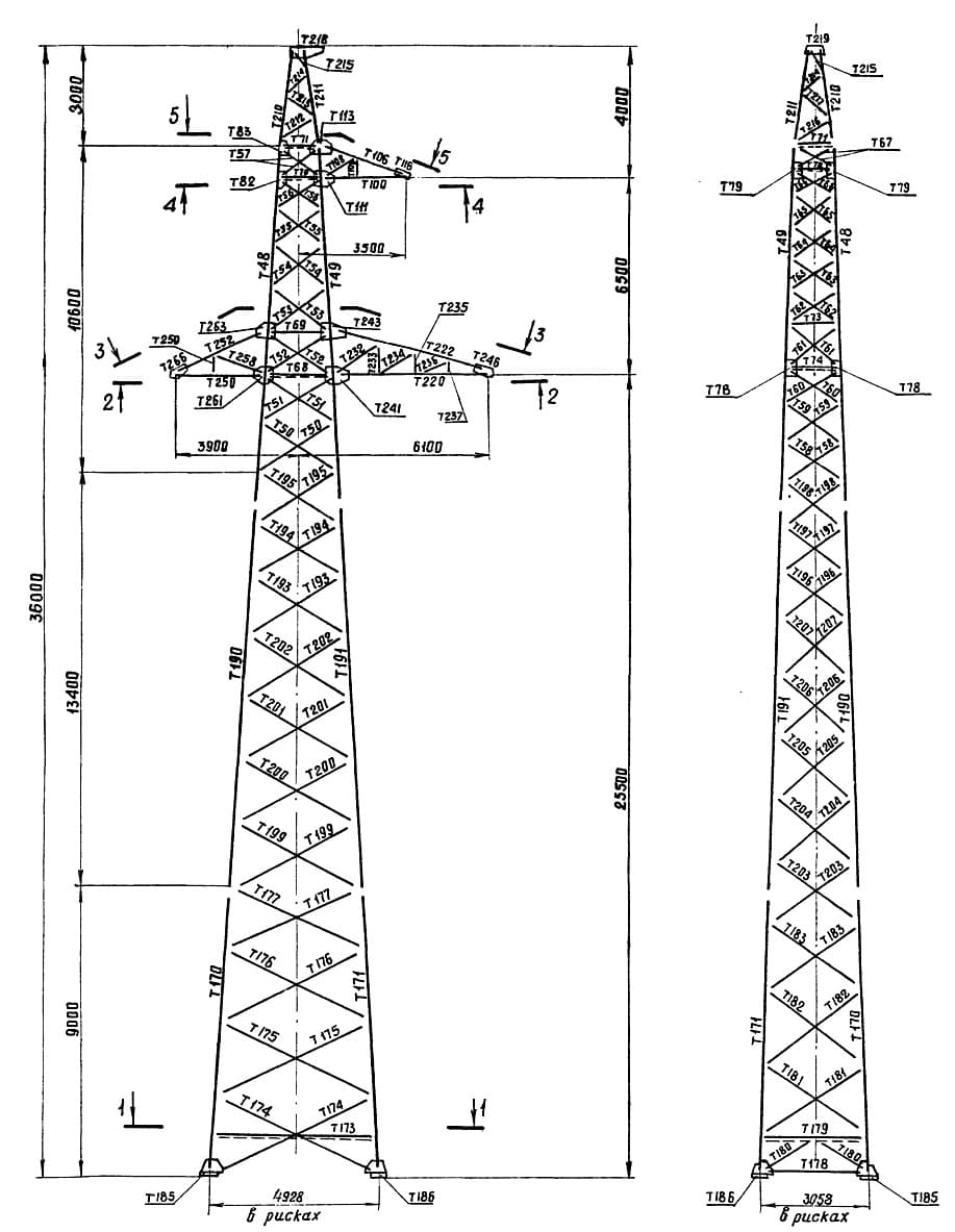 Опора П220-3ТС