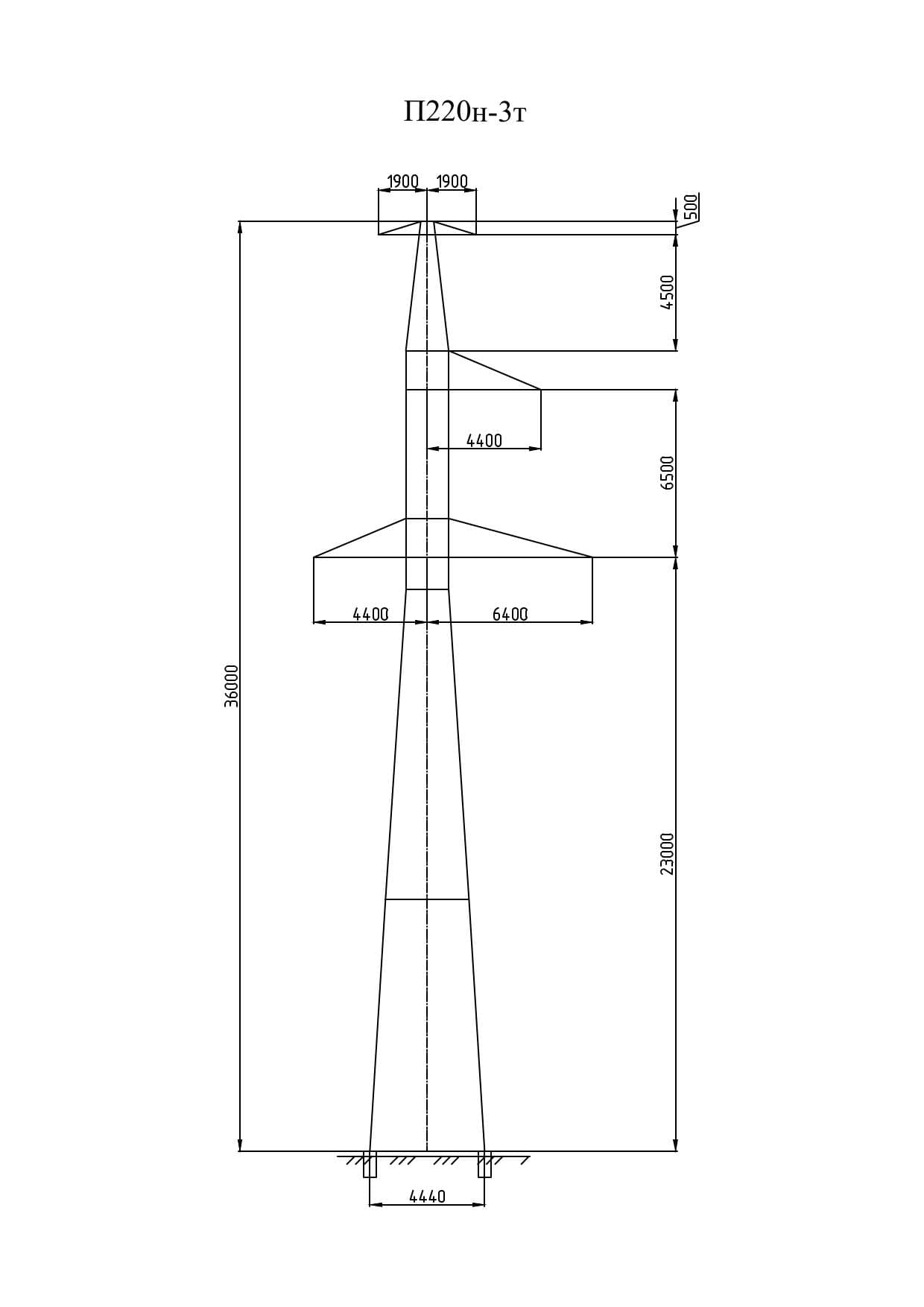 Опора П220н-3.1т