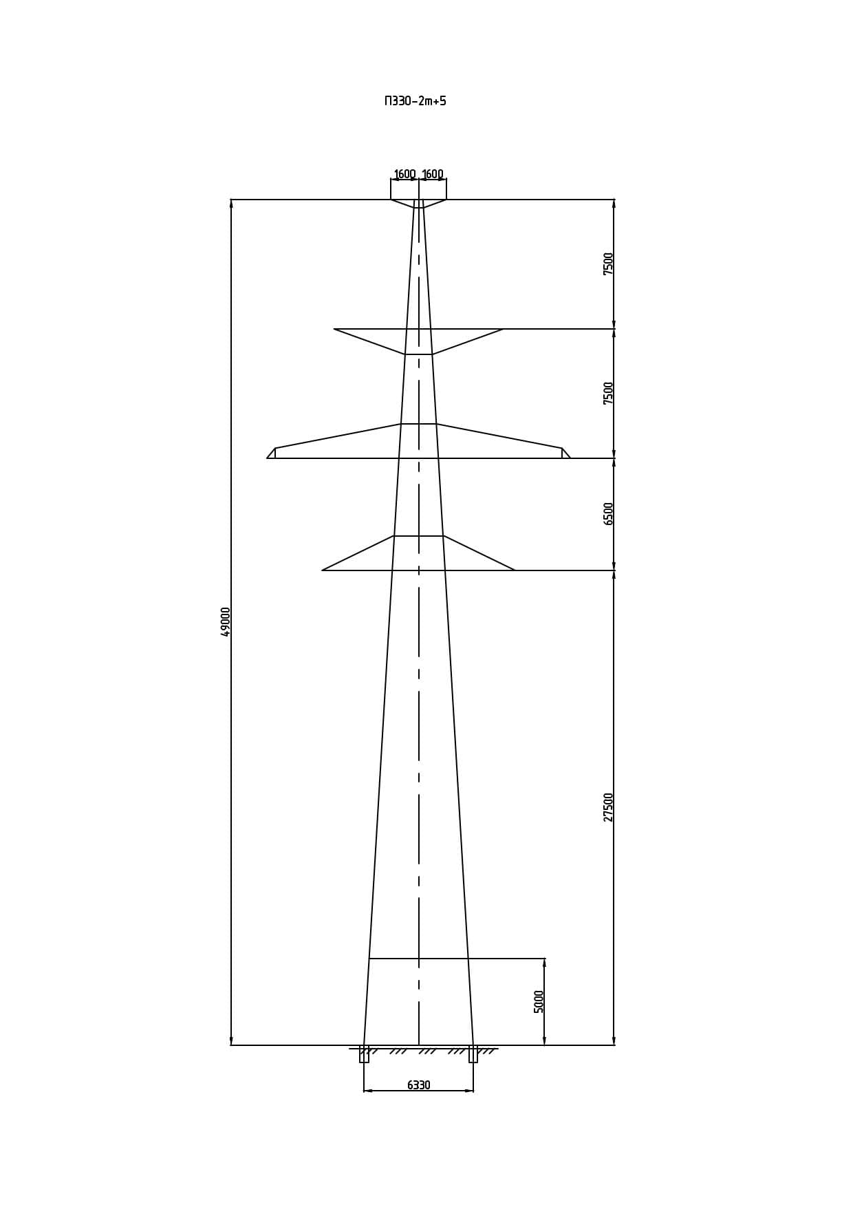 Опора П330-2Т+5