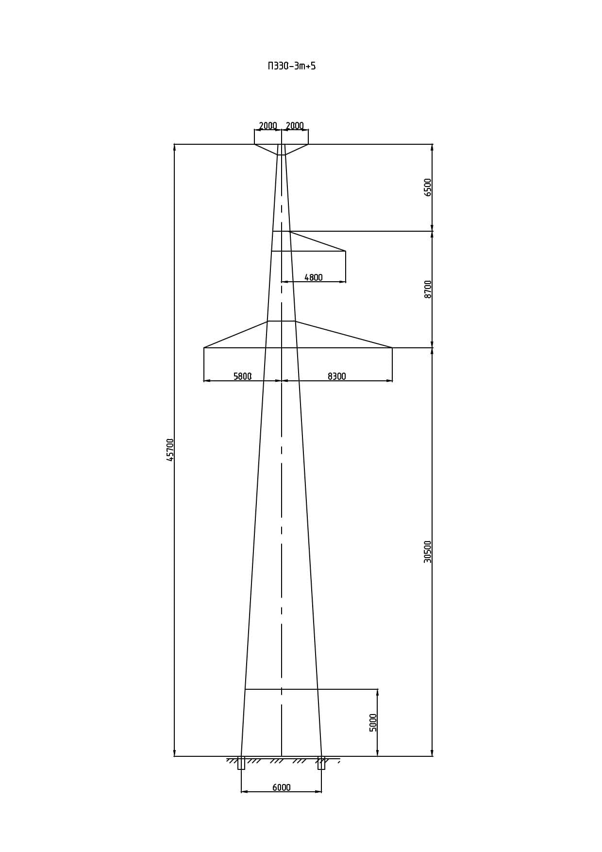 Опора П330-3Т+5