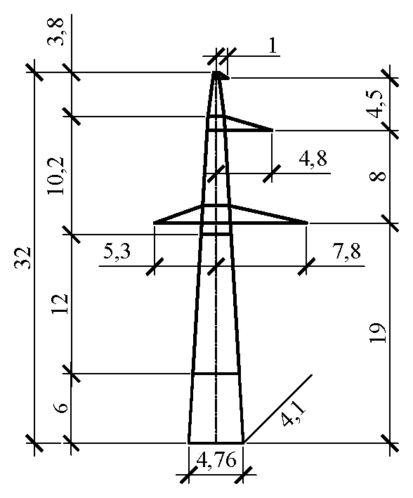 Опора П330н-1-6.0 (II-III)