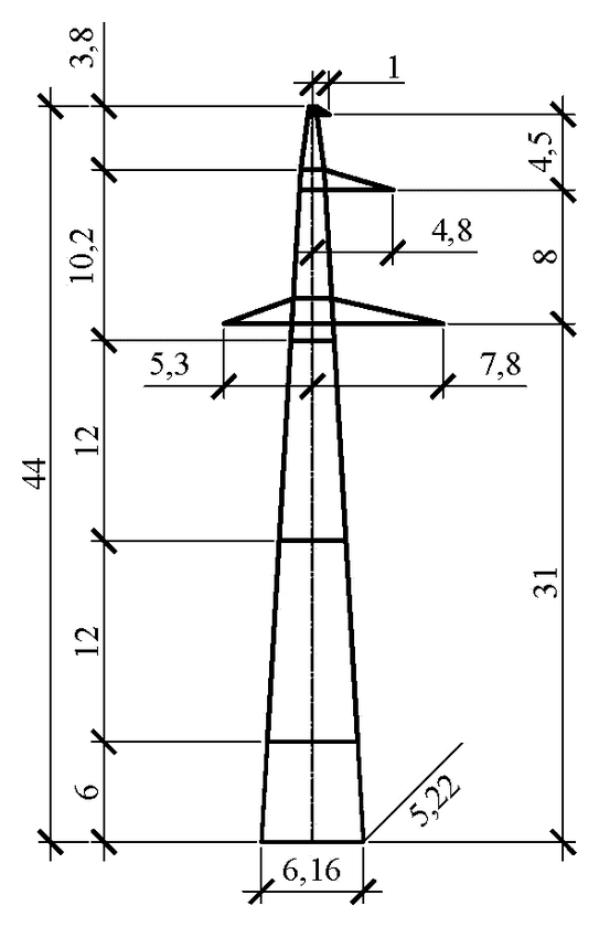 Опора П330н-1+6.0 (II-III)