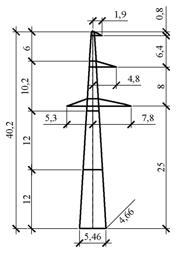 Опора П330н-1пг (II-III)