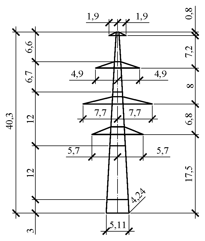 Опора П330н-2т-5.0 (II-III)