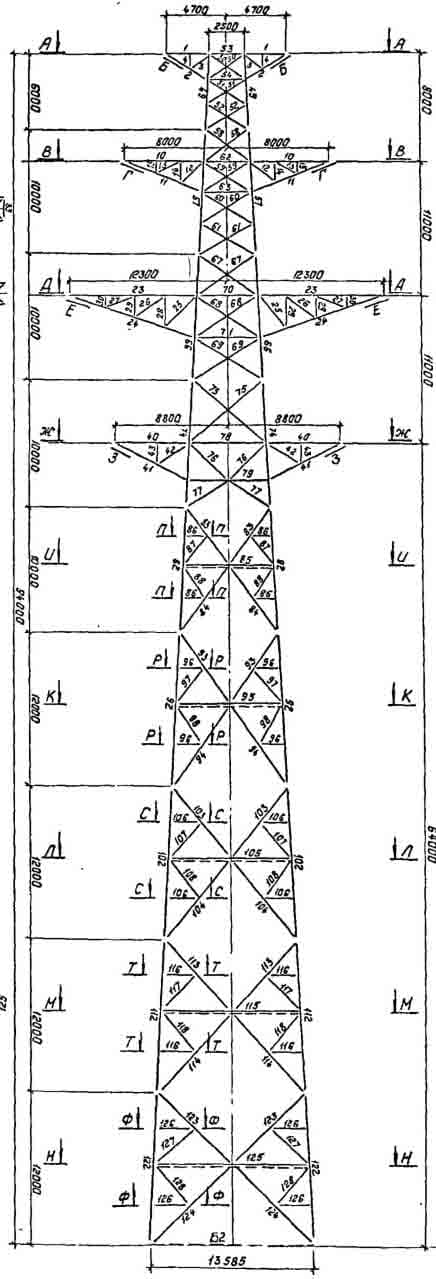 Опора ПП330-2/64