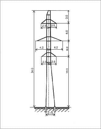 Опора ПС110-10
