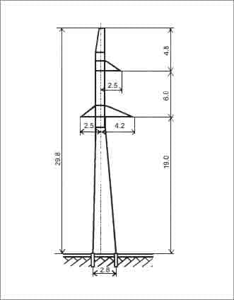 Опора ПС110-9ПГ