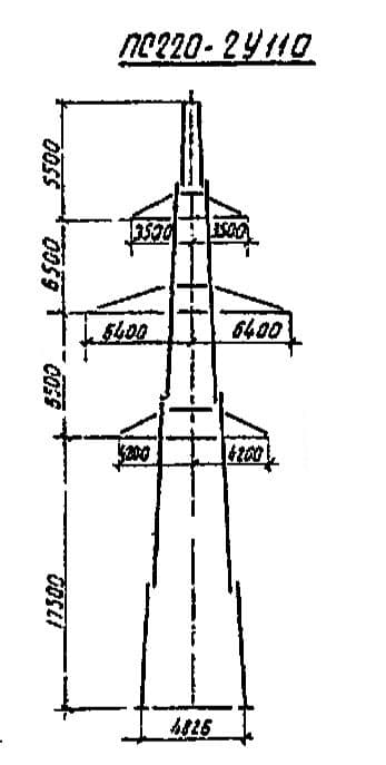 Опора ПС220-2У110