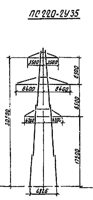 Опора ПС220-2У35
