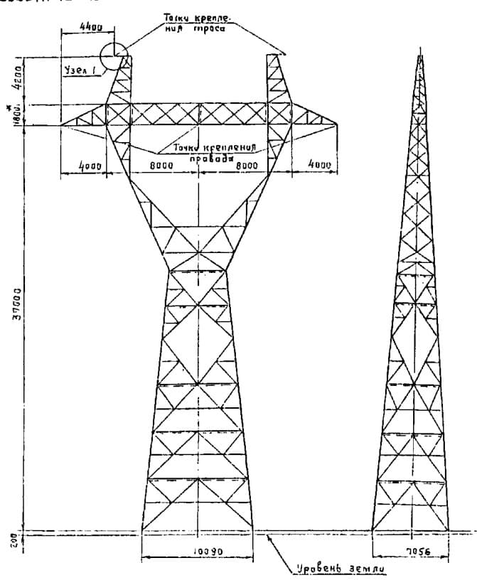 Опора Р1+10
