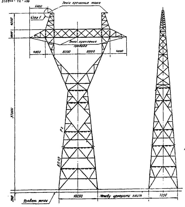 Опора Р2+10П