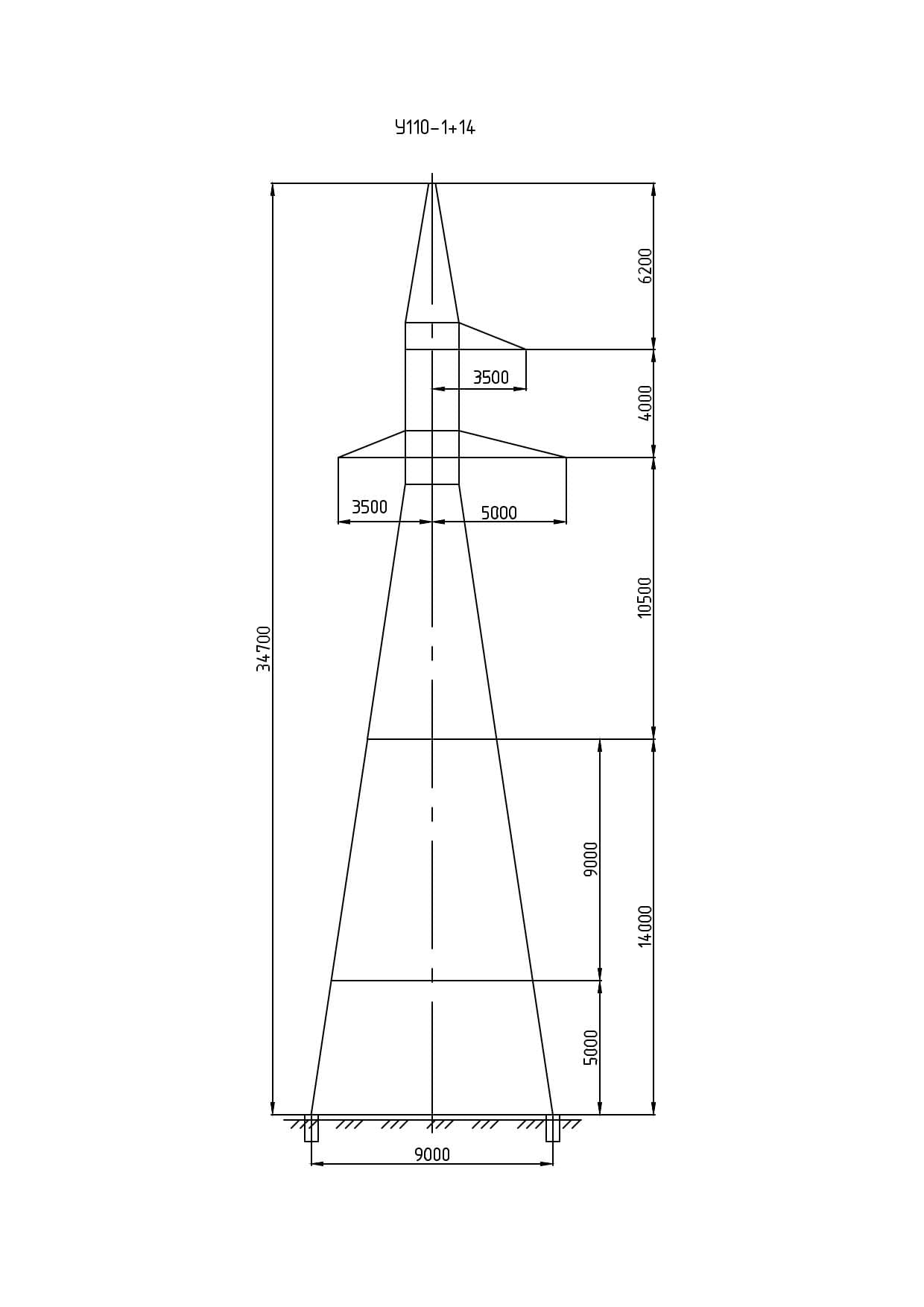 Опора У110-1+14