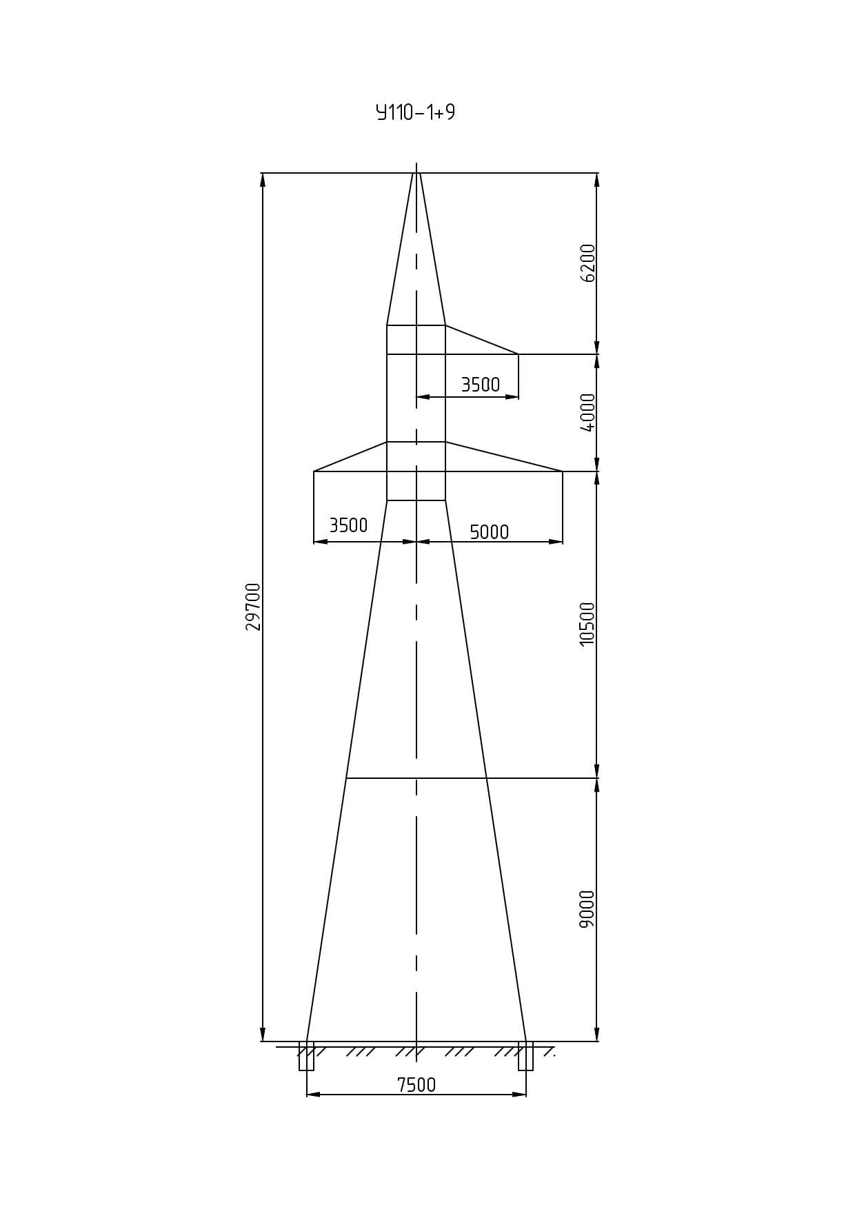 Опора У110-1+9