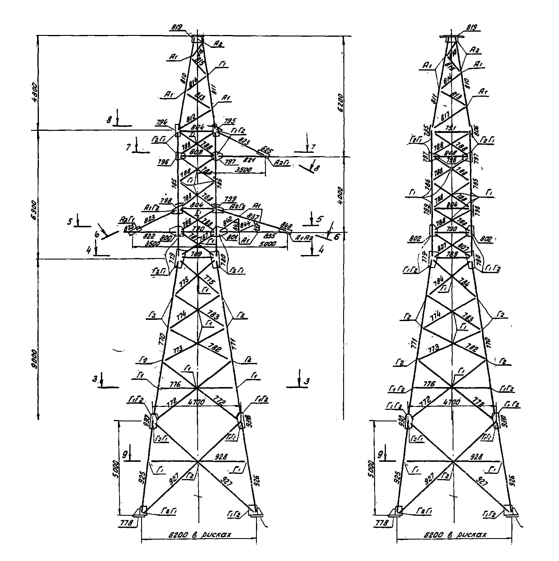 Опора У110-1ТС+5