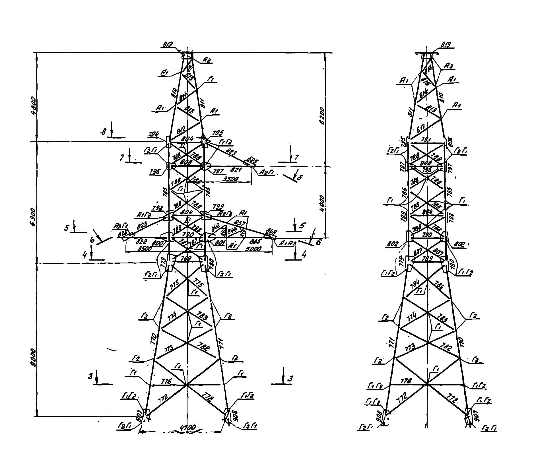 Опора У110-1ТС