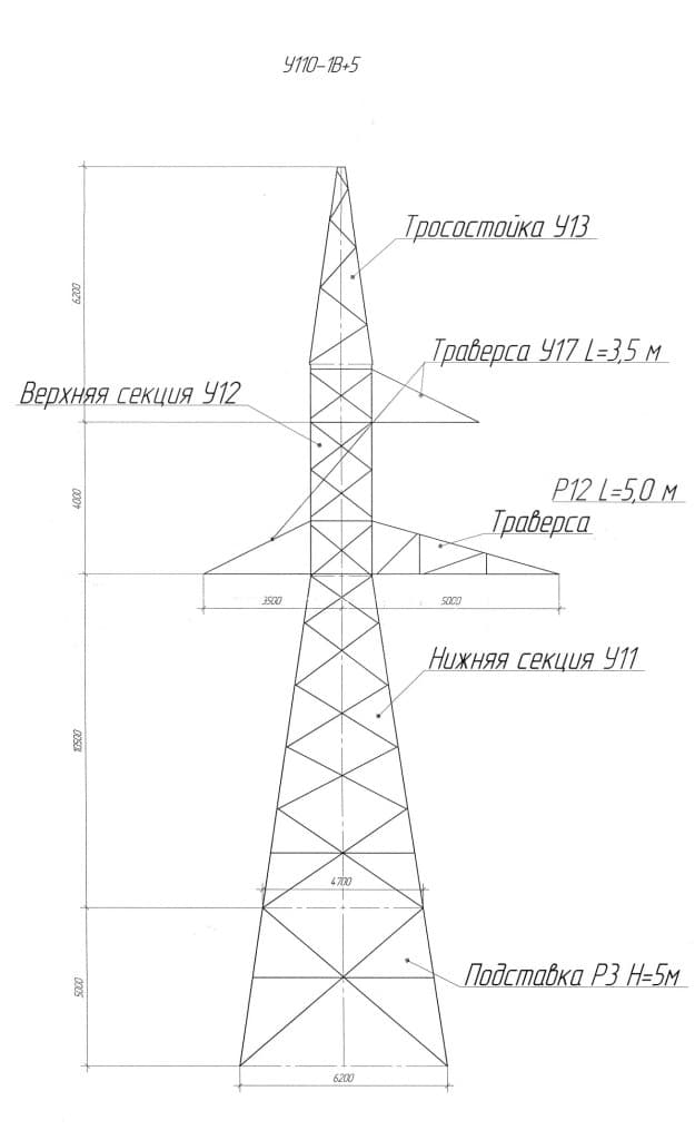 Опора У110-1В+5