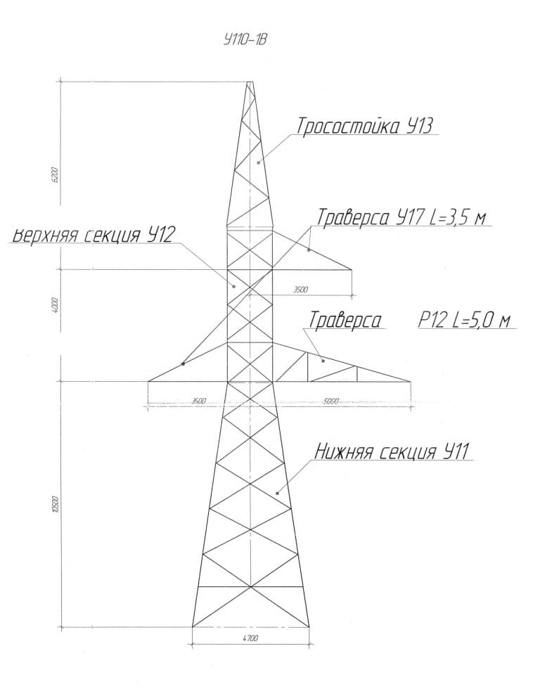 Опора У110-1В