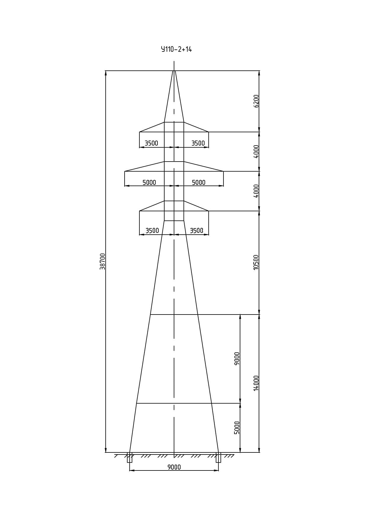 Опора У110-2+14