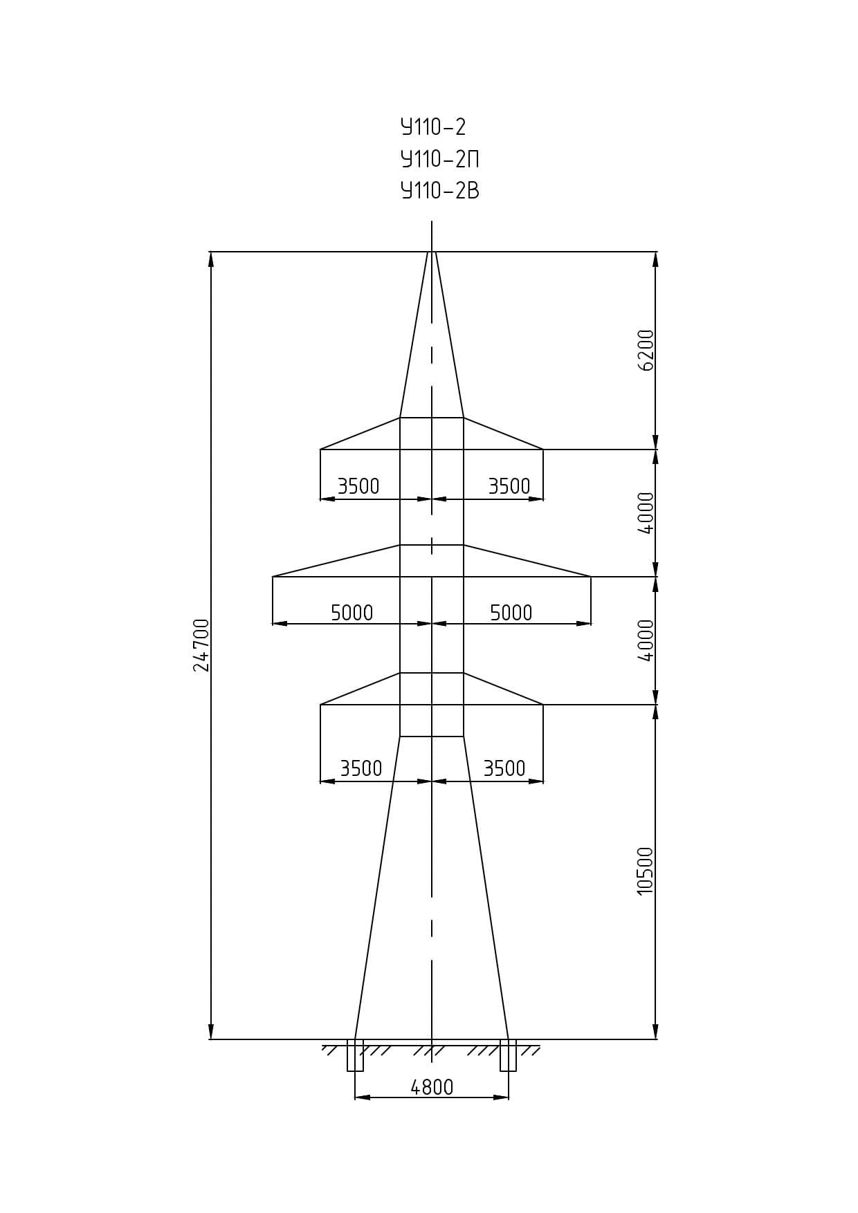 Опора У110-2
