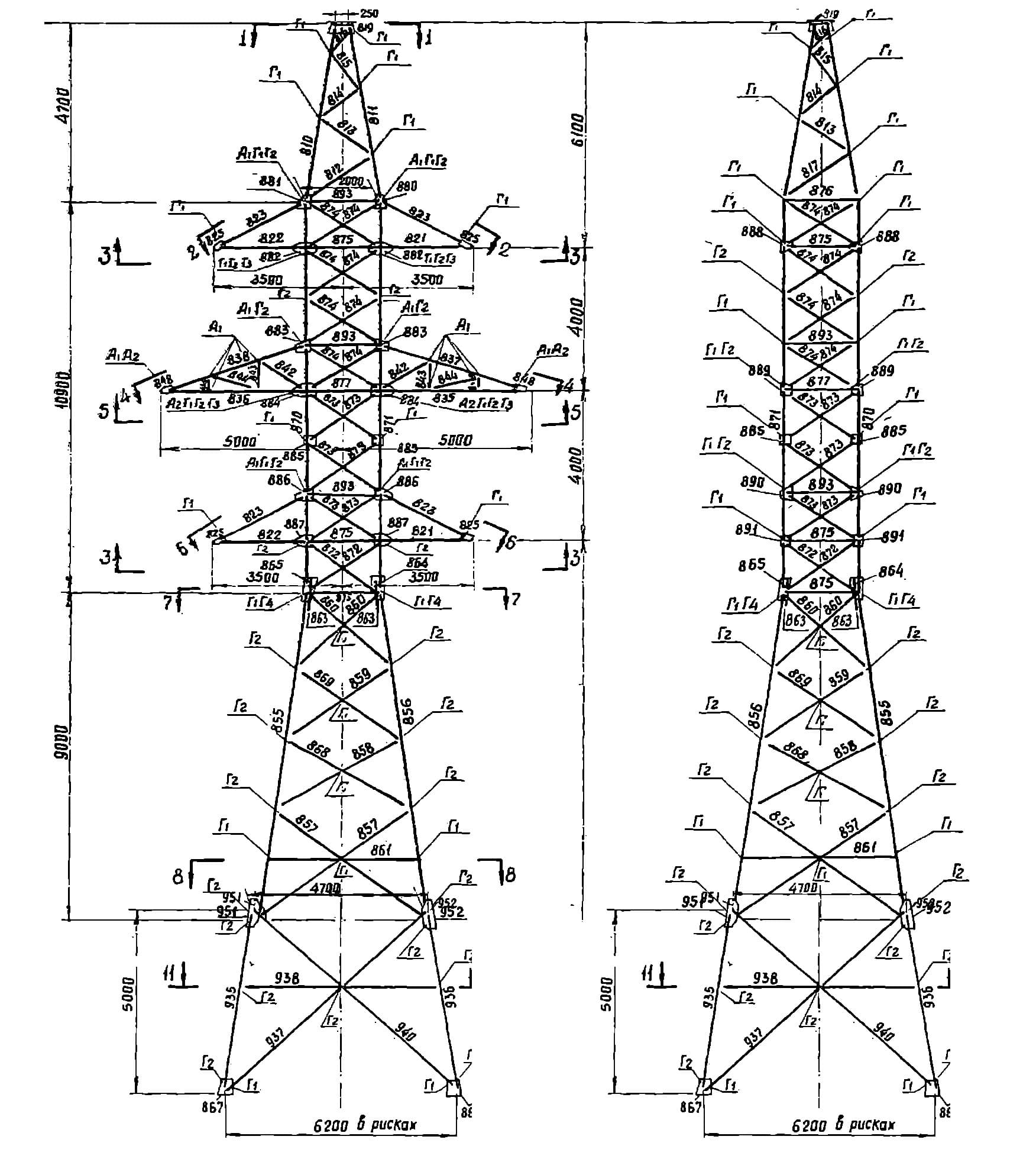 Опора У110-2ТС+5