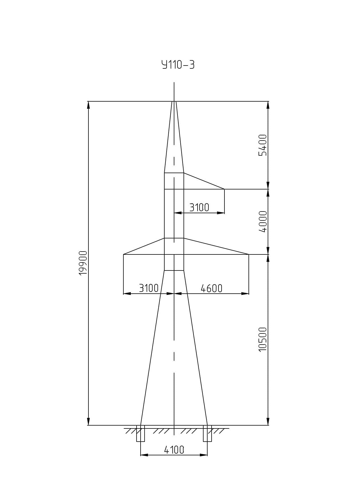 Опора У110-3