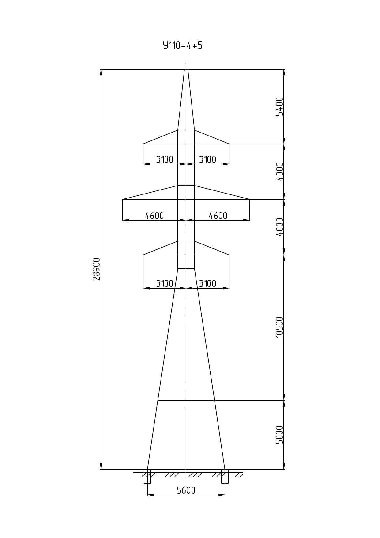 Опора У110-4+5
