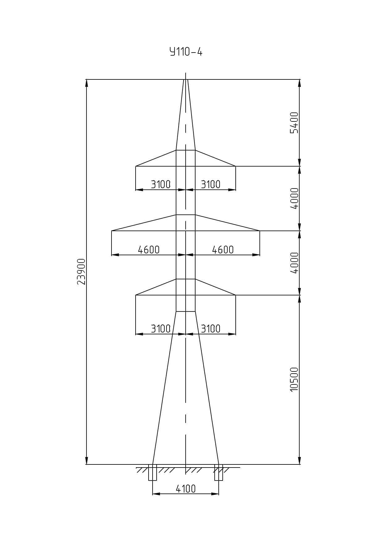 Опора У110-4