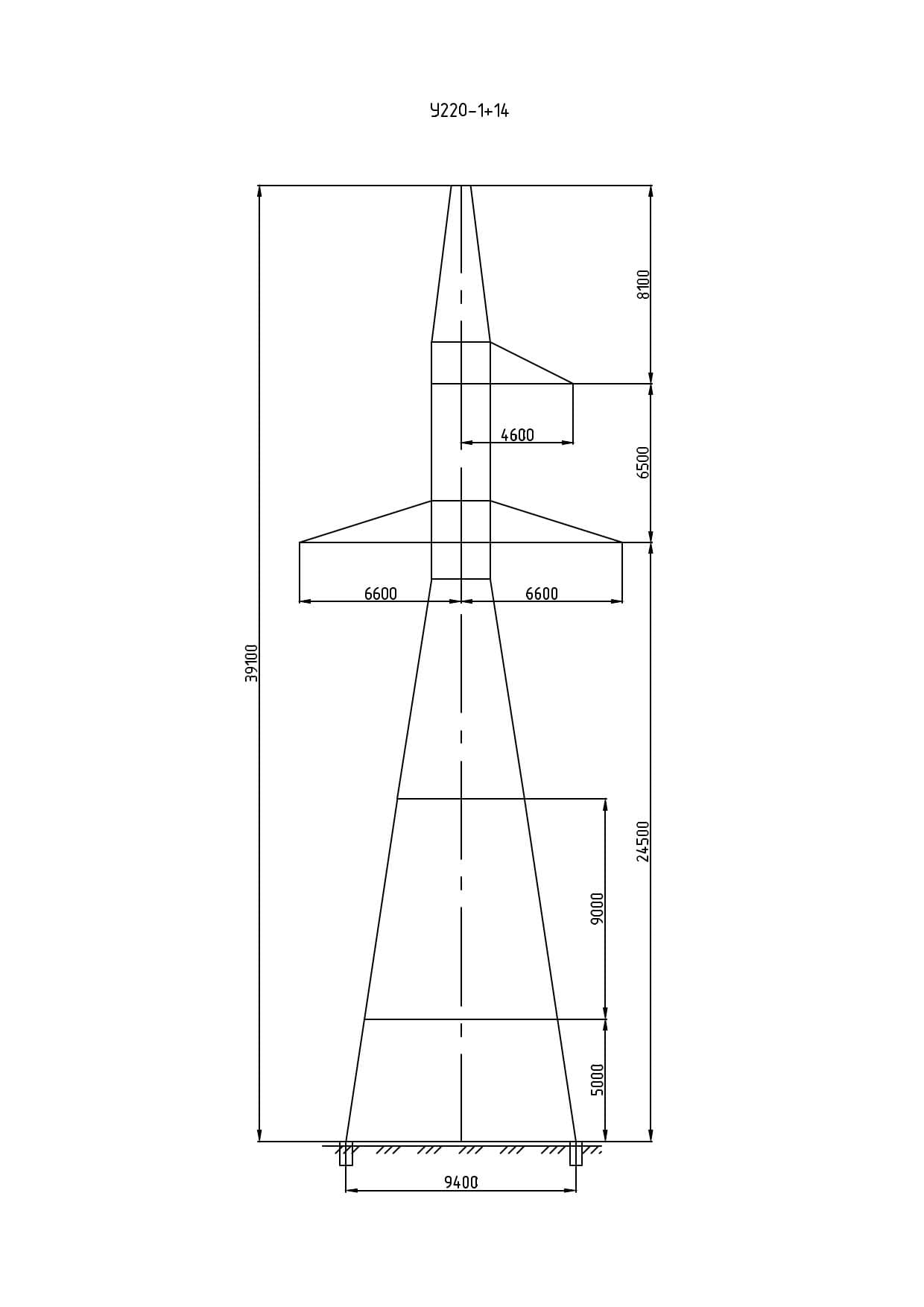 Опора У220-1+14