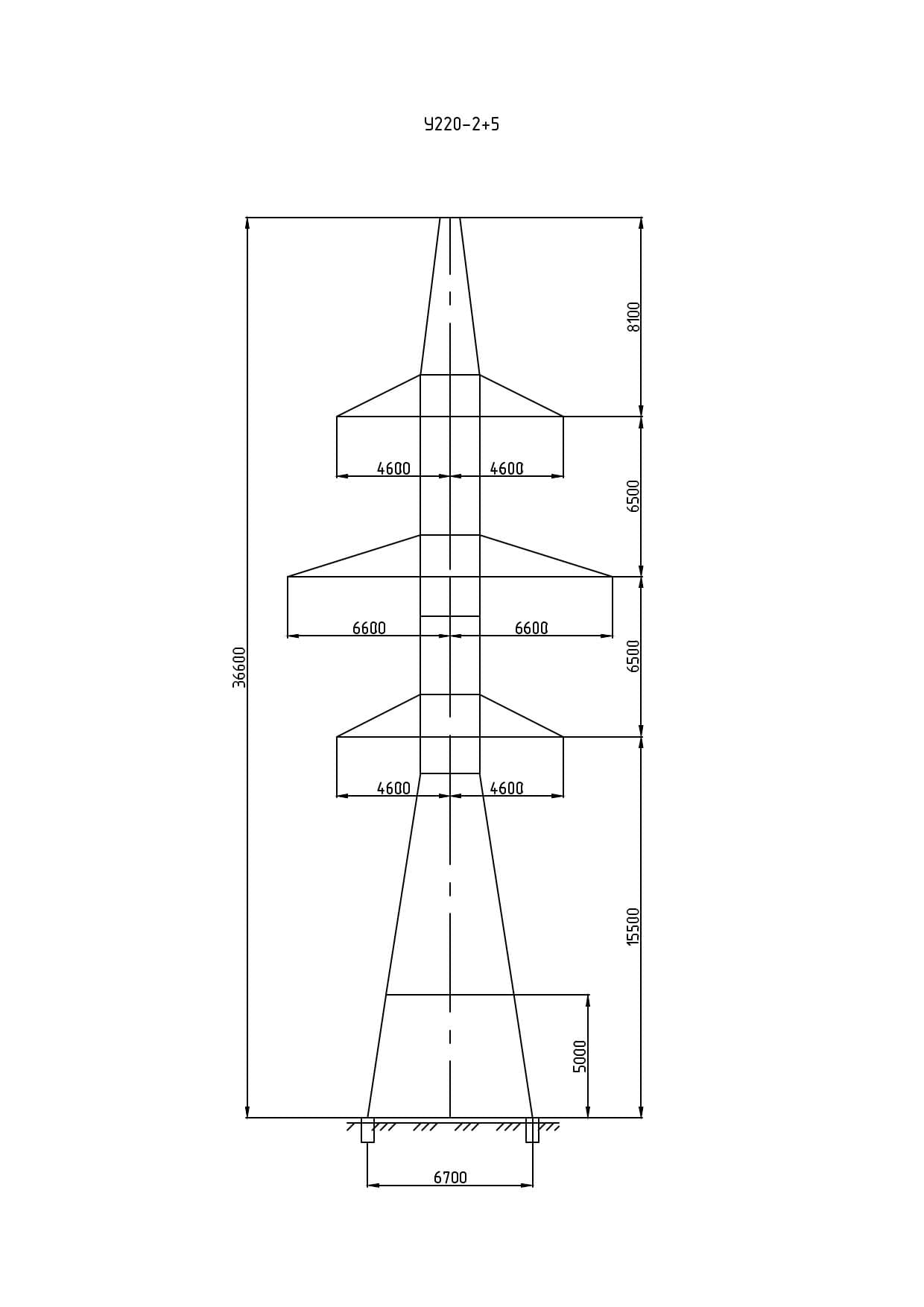 Опора У220-2+5